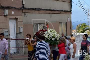 Procesión de Santa Agueda y la Virgen de Lourdes en Telde (Foto Francisco Javier Santana)